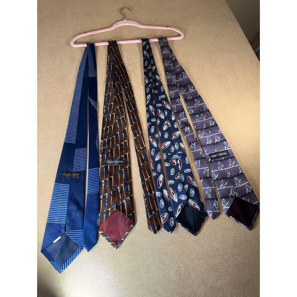 4 Ties; Henry Grethel, Stafford, Monti Mony, Milan Paris,
